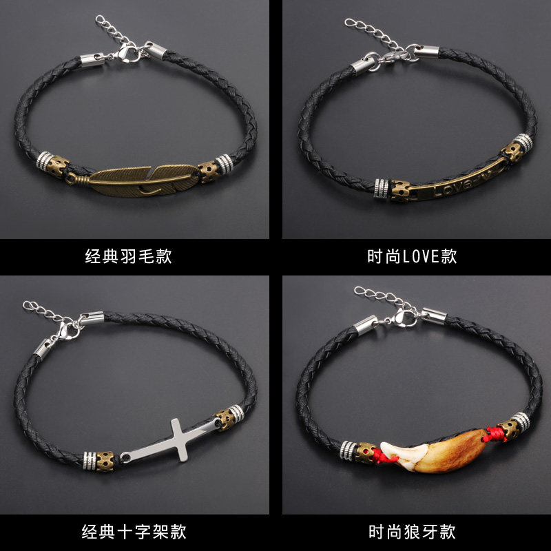 Bracelet de cheville homme en Cuir - Ref 3104032 Image 4
