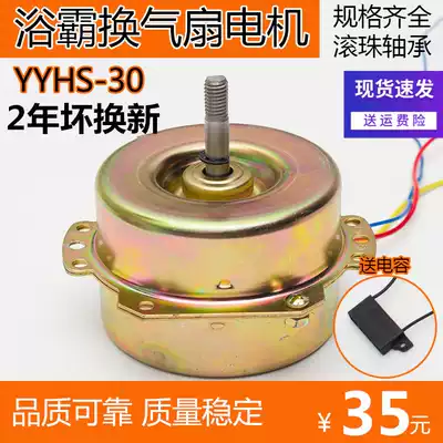 YYHS-30 Household yuba ventilation fan exhaust fan motor ball bearing all copper wire group European ordinary accessories