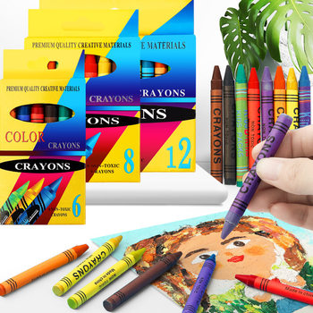 12-Color Crayon Graffiti Box Set Art Oil Pastels Colored Crayons Coloring Painting Creative Painting Tools Crayons