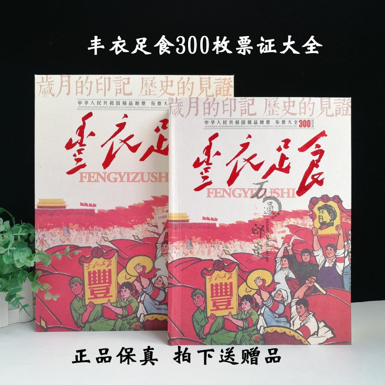 Clothing, food and clothing tickets Daquan China grain and cloth tickets 300 pieces collection book World Cloth Zhuang grain and cloth tickets collection book