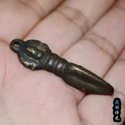 (Tibetan descent magic pestle) exploding God's copper descending magic pestle Tibetan tantric instruments to exorcise evil laws