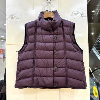 8803 large button down vest jacket