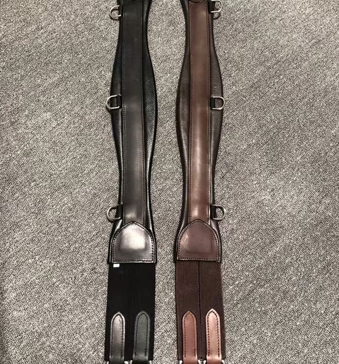 British integrated leather belly belt Full cowhide saddle Equestrian small obstacle belly belt Racecourse Equestrian accessories Woqi Harness