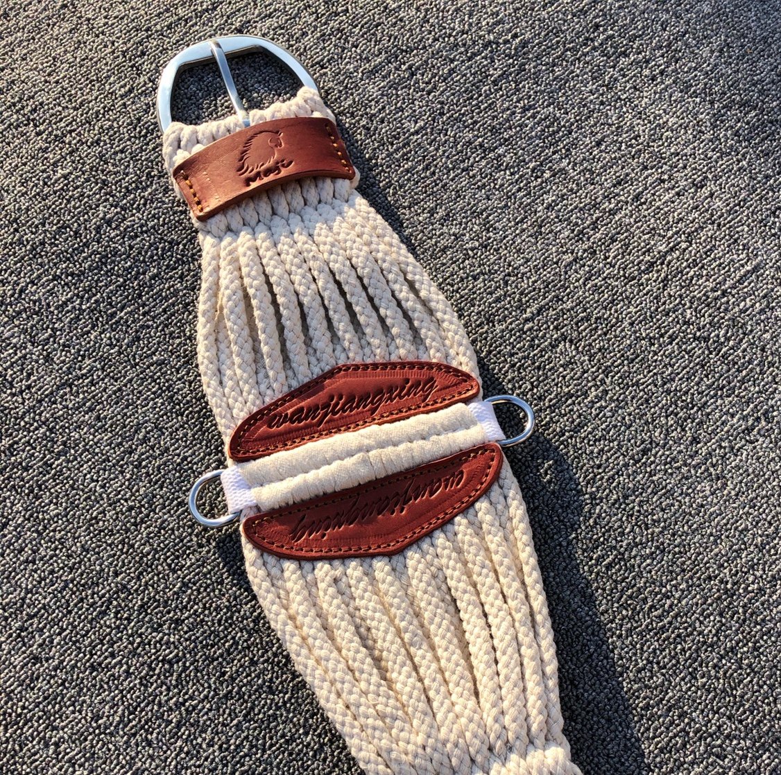 Western cowboy saddle front belly with outdoor riding handmade line belly belt anti-burn belly wow