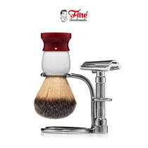 Fine Accoutrements - Stainless Steel Traditional razor shaver brush asphalt storage accessories bracket