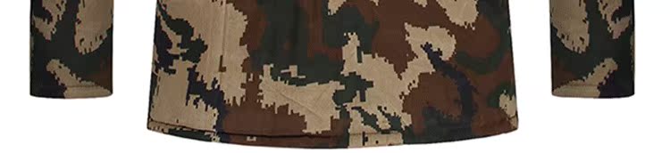 Mùa đông trung niên dày cộng với nhung ngụy trang áo lạnh nam cotton cộng với phân bón để tăng dụng cụ bảo hiểm lao động quân sự quần áo cha thời trang big size