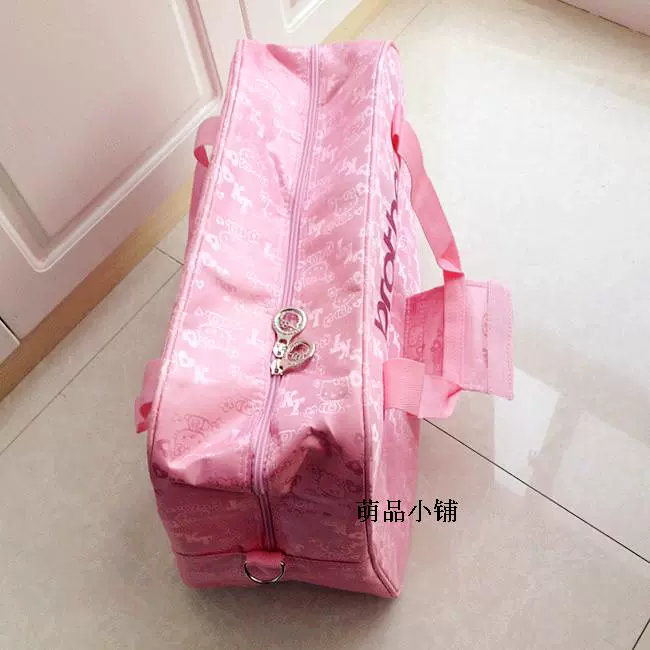 Hello Kitty túi du lịch khoảng cách ngắn Dễ thương KT mèo đeo túi hành lý túi du lịch túi hoạt hình