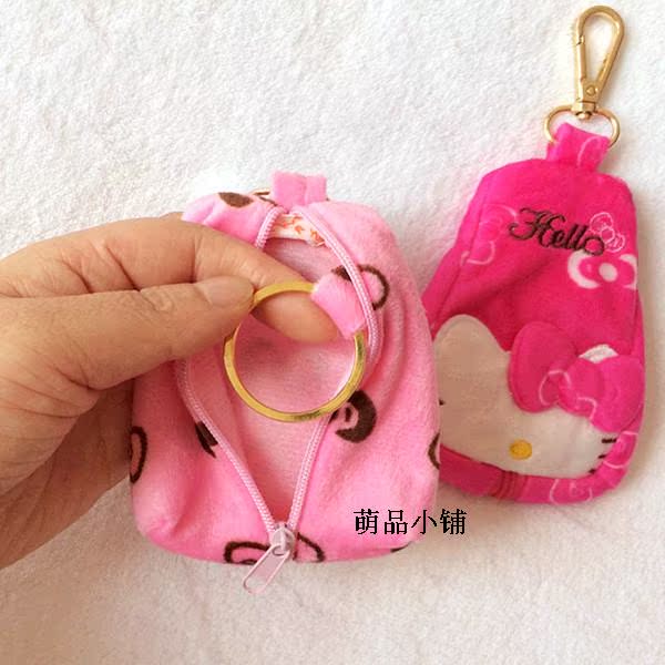 Dễ thương phim hoạt hình mèo kt túi xách tay chìa khóa vòng ví ví sáng tạo túi lưu trữ đa chức năng túi đựng chìa khóa