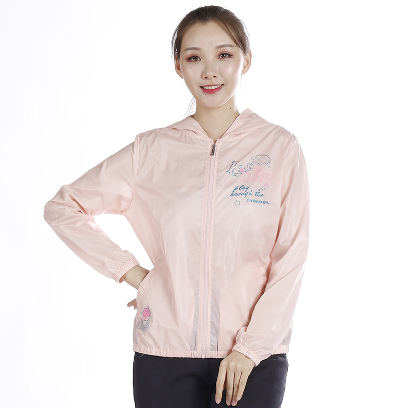 La Pagayo Xuân Thu dệt Slim Casual Hood sửa mỏng A6J1606A áo rãnh đơn lớp của phụ nữ