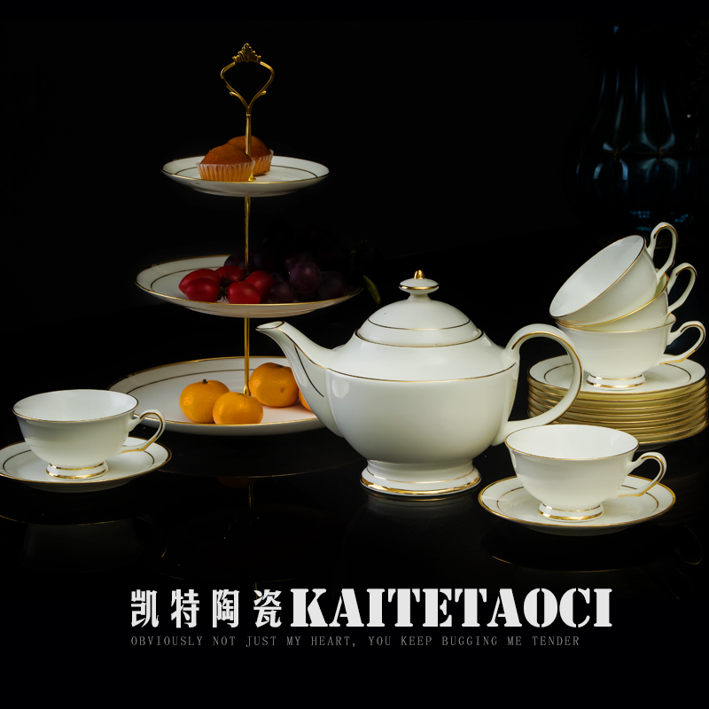 Jingdezhen ceramic dish dish suits for contracted ipads porcelain tableware European household chopsticks combination hotel gift set