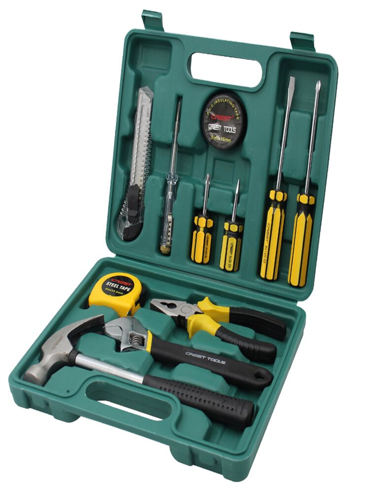 German Precision Household Tool Box, Household Set, Multi-Functional Complete Hardware Set, Small Home Repair Kit