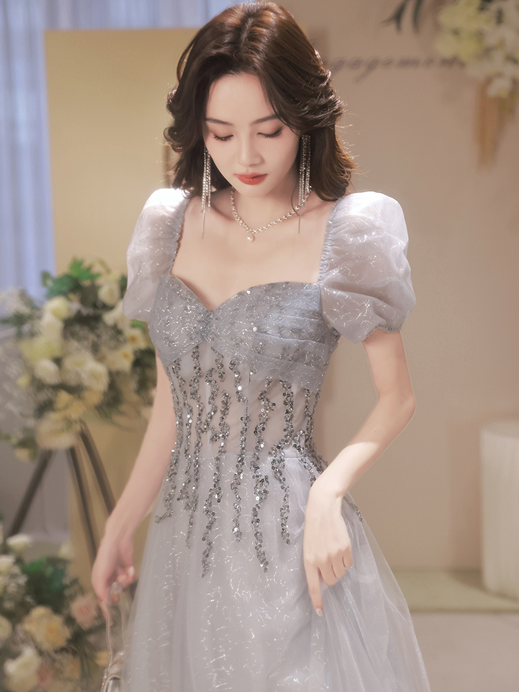 Evening dress, advanced elite skirt, wedding dress for princess, high-quality style, french style