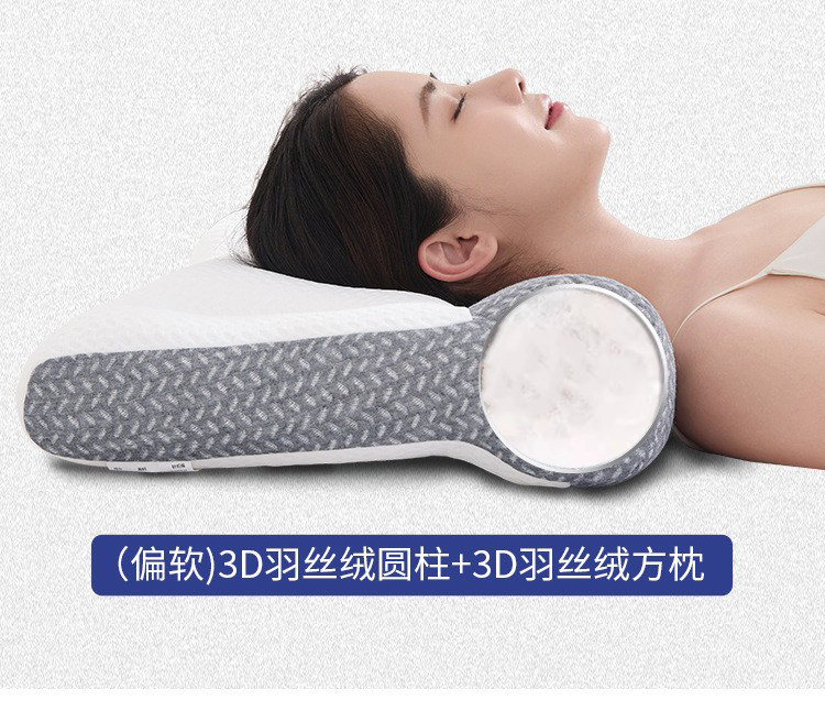 Подушка 打呼噜治疗颈椎病枕头助睡眠反弓反牵引曲度变直睡觉专用护颈枕 Other home
