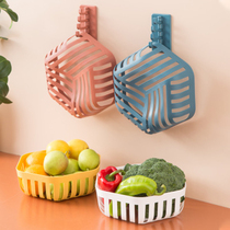 Hollowed-out Fruit Basin Wash Fruit Basket Drain Basket Household Water Fruit Basket Plastic Kitchen Wash Vegetable Basin Wash Vegetable Basket Modern Wind