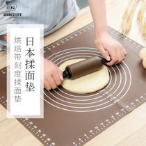 Kneading mat silicone food grade household oversize thickening baking and panel Japanese chopping board chopping board flour chopping board