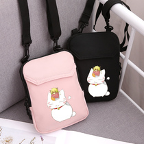 Summer purpose friend account Oxford cloth shoulder shoulder bag cute cat anime surrounding small satchel mini mobile phone bag