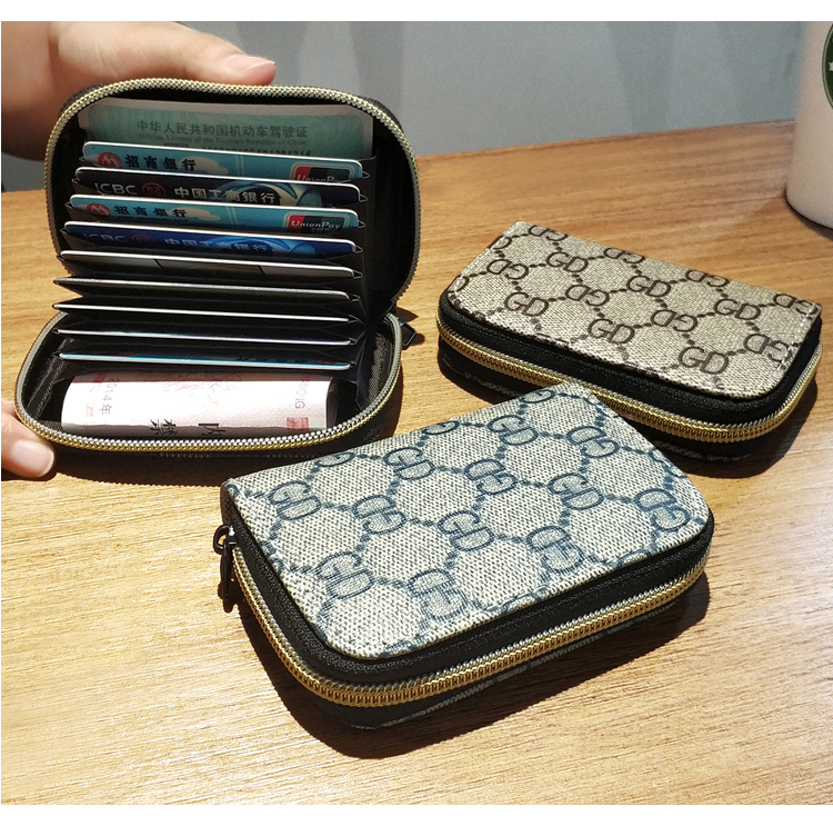 Hàn Quốc retro túi nhỏ gọn ví một gói thẻ phụ nữ bộ thẻ kinh doanh nhiều thẻ mini gói thẻ nam ví nữ đẹp