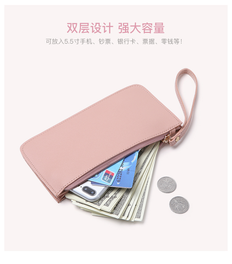 Châu âu và Mỹ ví nữ siêu mỏng đoạn dài sequins đa năng dây kéo túi điện thoại purse bag túi xách ly hợp túi túi vuông nhỏ ví cầm tay nữ gucci