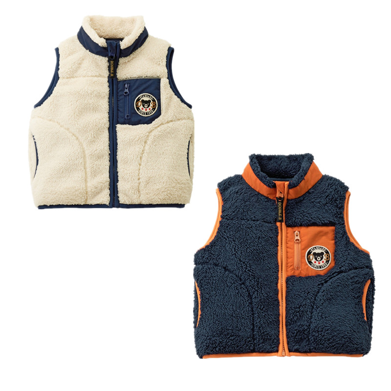 2022 New 7-discount Japanese mikihouse DB furry warm vest 60-5704-578