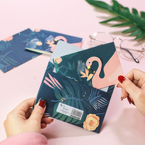 Card Three-fold Birthday Cards Postcard postcard Korean Wind Ins Fire Birds Postcard Creative Jam upscale with envelope