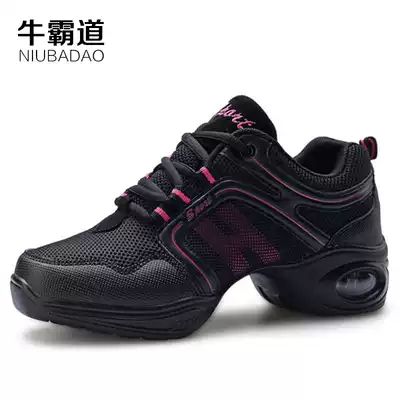 Niu Overdo 9333 Square Dance Shoes Women's Spring Jazz Modern Dance Shoes Soft Sized High Fitness Jumping Dance Shoes