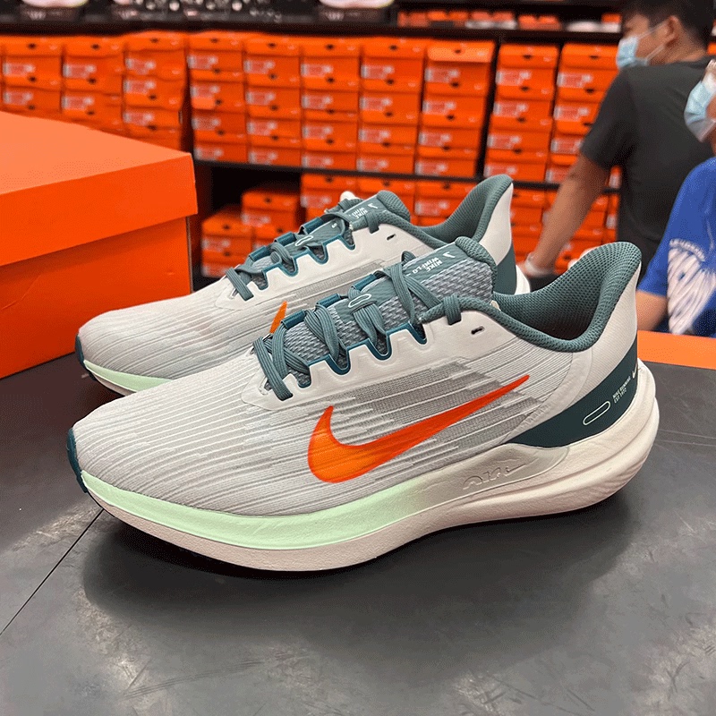 Nike Men's Running Shoes in Various Colors with Breathable Mesh for Spring and Summer Air Winflo 9 Free Shipping Dd6203 Fn3442