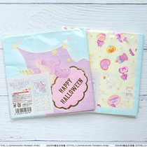 Japan DAISO Halloween party cute color bronzing unicorn printing paper towel napkin 10 sheets
