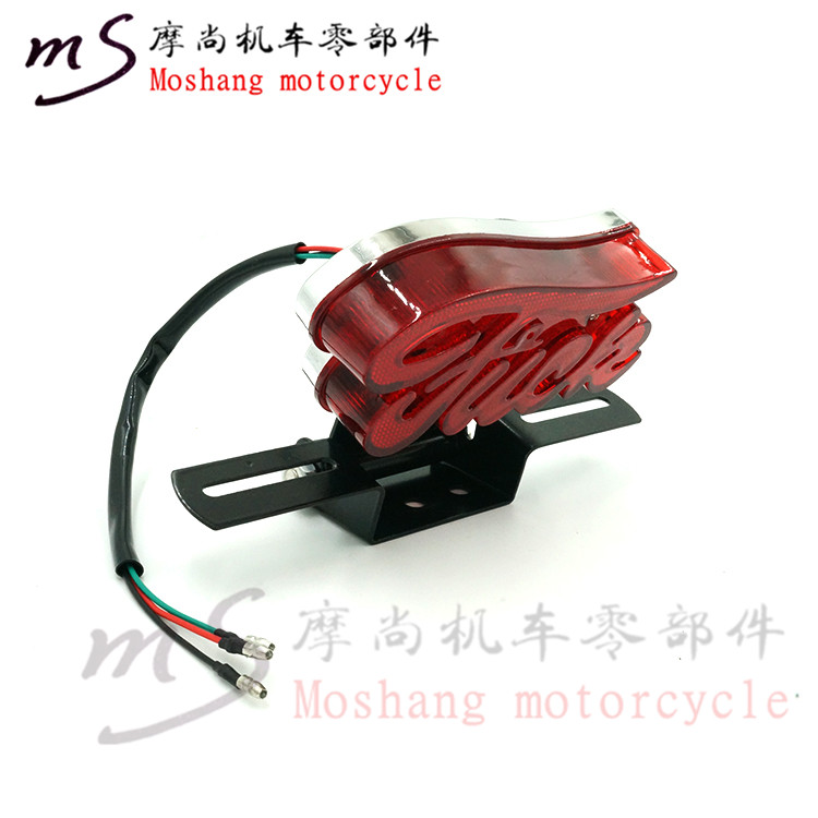Đèn hậu xe máy Cruise Prince xe sửa đổi Đèn hậu LED Đèn phanh Đèn chạy phía sau Đèn phía sau - Đèn xe máy đèn xe wave rsx