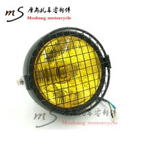 Motorcycle modified retro headlight GN CG125 Baboon retro headlight net Retro headlight guard net