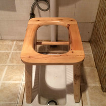 Shang Xijia thick wood squat stool Adult toilet Pregnant woman Elderly toilet chair mobile toilet bath large