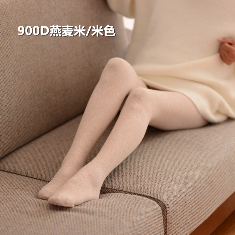 Mùa xuân và mùa thu và mùa đông 500D yến mạch romper vớ màu trắng caramel sữa màu cà phê vớ trong phần dày sọc dọc vi áp lực mỏng quần tất bầu mùa đông