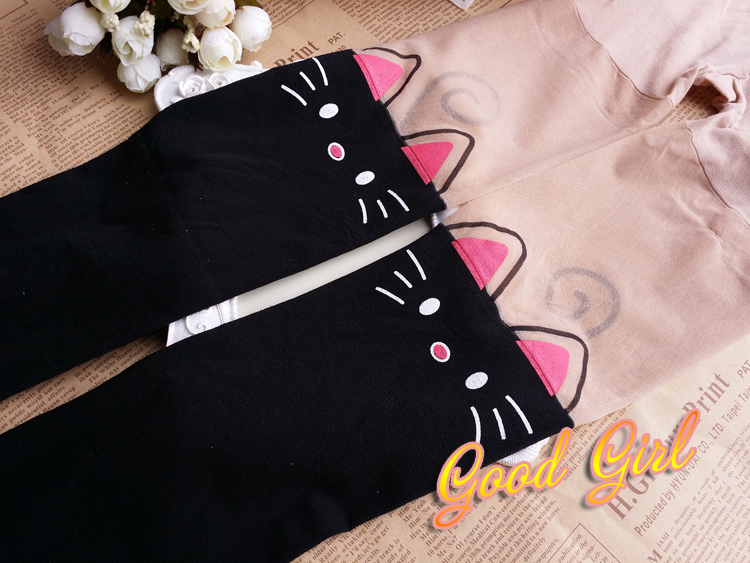 Ngọt sữa trắng giả cao nối vớ Nhật Bản mềm chị HelloKitty dễ thương mèo phim hoạt hình nhung pantyhose