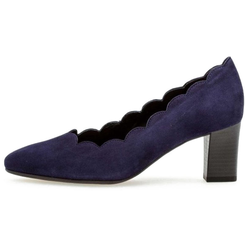 GABOR Carabao women's shoes 19 autumn and winter high heel single shoe positive fit 100 lap fashion wave wide footed G last large size 32182