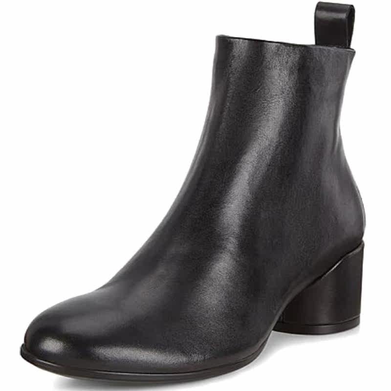 German direct mail ECCO love step formal dress female Chelsea short boots 2020 autumn and winter new calfskin middle heel 281833