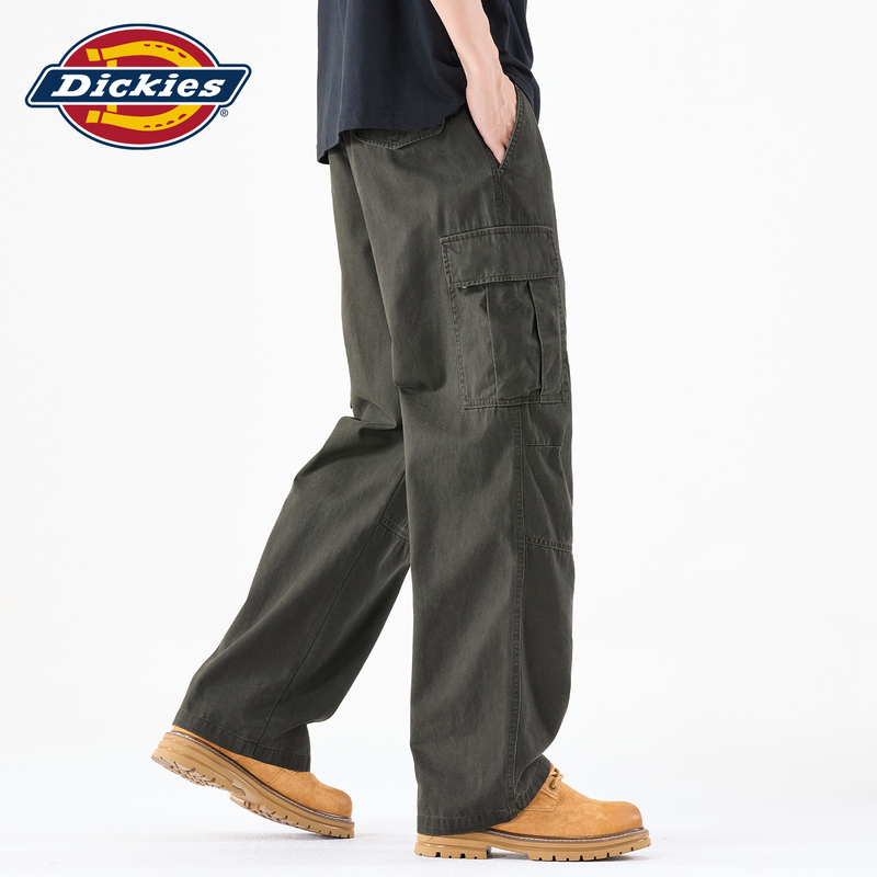 Dickies Casual Pants New Straight-Leg Multi-Pocket Work Pants Men's Autumn Loose Woven Pants Y Dickies Casual Pants New Straight-Leg Multi-Pocket Work Pants Men's Autumn Loose Woven Pants Y
