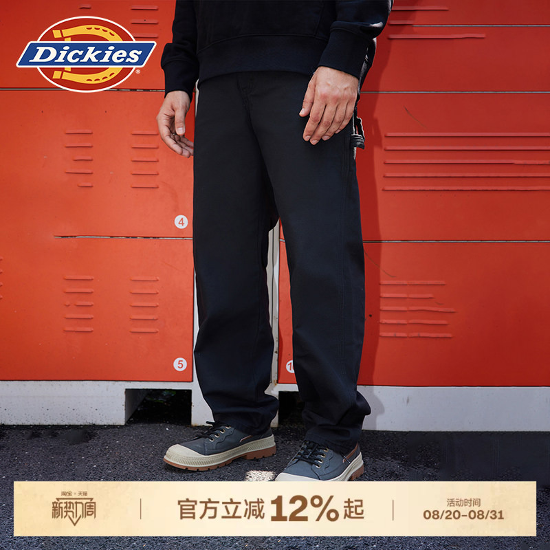 Dickies 26 Spring and Autumn Wide-Leg Slightly Tapered Logging Pants Casual Loose Long Pants Workwear Pants for Men and Women Couples J Dickies 26 Spring and Autumn Wide-Leg Slightly Tapered Logging Pants Casual Loose Long Pants Workwear Pants for Men and Women Couples J