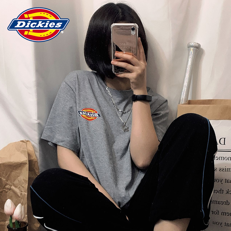Midfeather Grey【 white Pre sale 】 Dickies Basic fund Short sleeve T-shirt female   New products Cotton Short T Couple jacket 8905