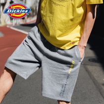 (Surprise Exchange)Dickies letter printed Sweatpants Shorts Waist drawstring casual shorts 8796