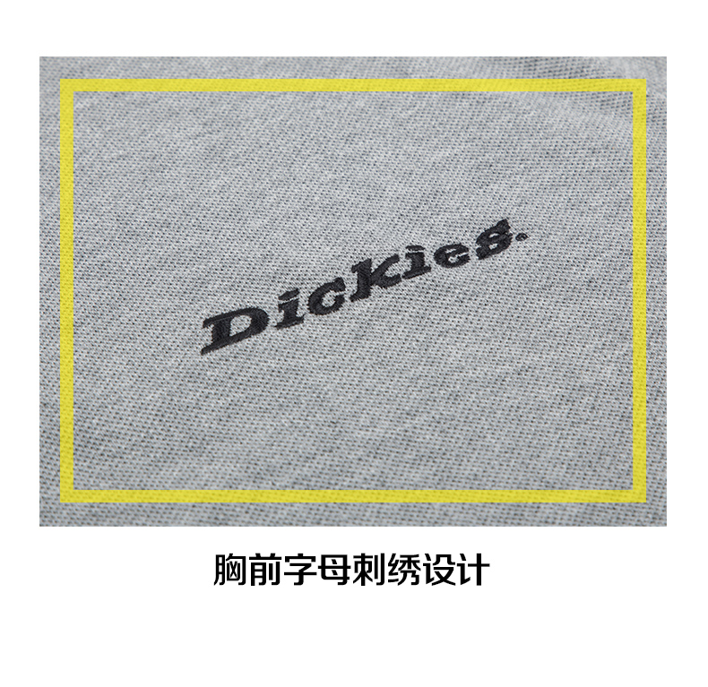 Dickies18 váy mùa hè mới nam thêu chữ cotton màu sắc phù hợp với áo sơ mi ngắn tay Polo 182M30EC34 áo polo