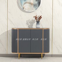 Italian Style Light Extravaganza Cabinet Modern Simple Minimalist Rock Plate Dining Side Cabinet Living-room Shoes Cabinet Partition Decorated Cabinet Containing Lockers