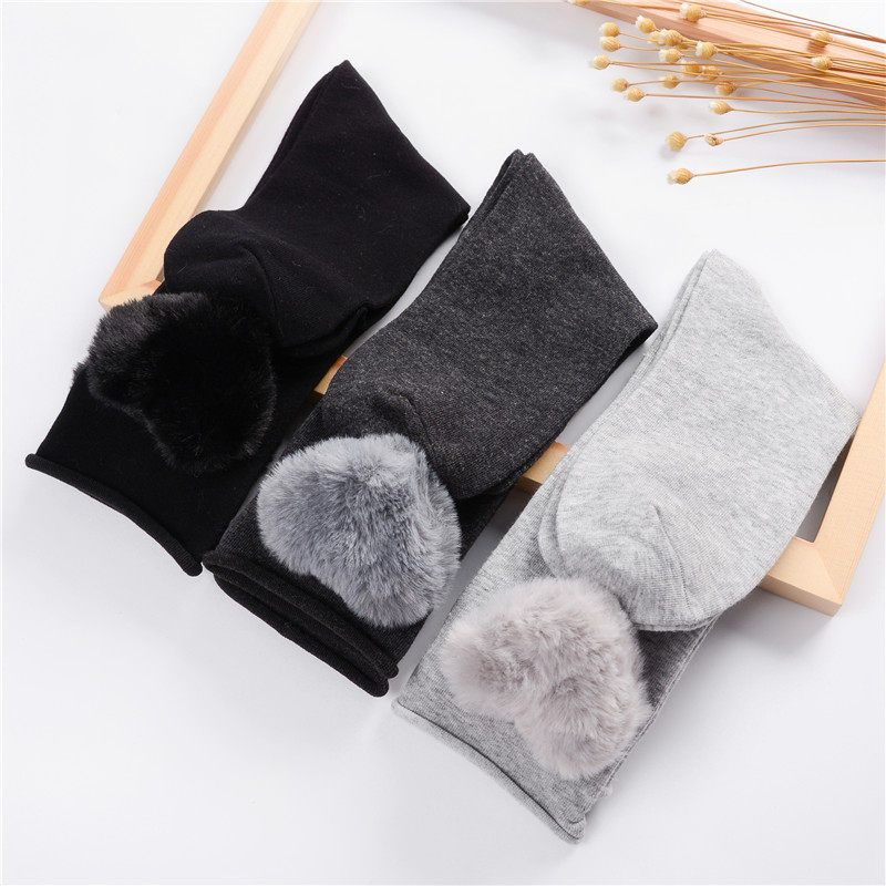 Bubble Socks Woman Pure Autumn Thick Korean pure cotton midbarrel socks Japanese Lace Long Socks Skateboard Sports Socks Student Socks
