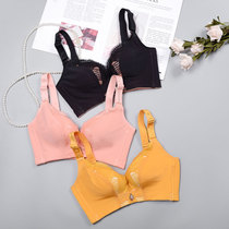 Sexy lace deep V gathering adjustment bra without steel ring small chest flat chest side collection underwear wholesale