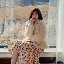 Yang Xiaolu Korean drama Bai Fumei Spain imported Tuscan fur jacket woman