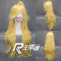 Master sling socks Angel Panty Panty Pandy COS wig light yellow single ponytail long fake hair