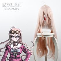 The master of the new projectile on broken V3 into the room beauty rabbit pink micro curly long hair cos animation wig fake hair
