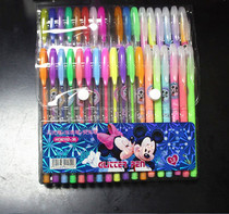  White Snow Princess Bright Crystal Flash Pen 24 24 Color 36 Color Fluorescent Pen Mickey fluorescent pen