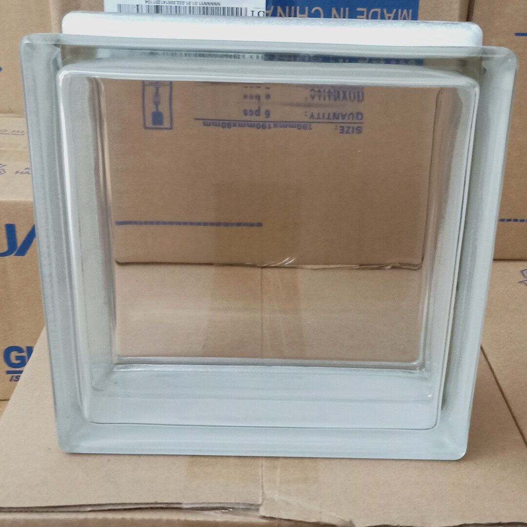 145 * 80190 * 80 crystal hua glass brick square hollow transparent external wall partition wall living room curtain wall Xuanguan