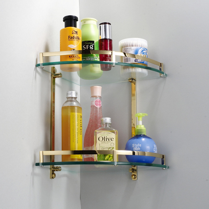 Купить Угловая полка в ванную Европейский стиль позолоченные ванной ...