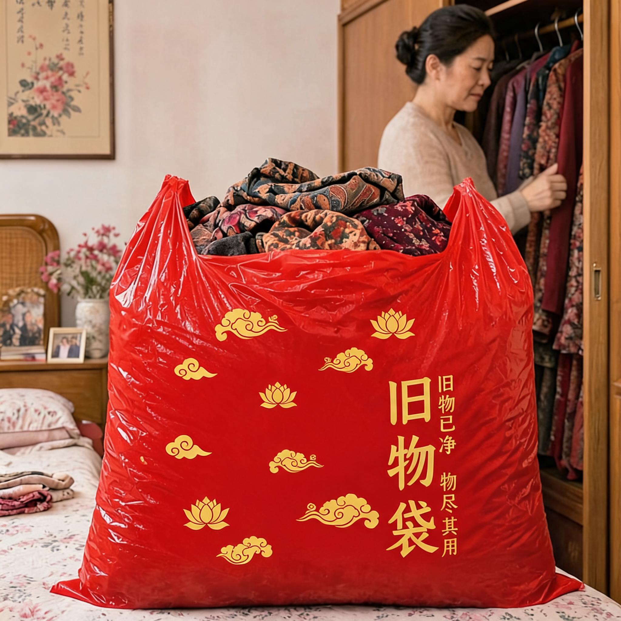 福气阿婶 断舍离红袋子企业店的LOGO
