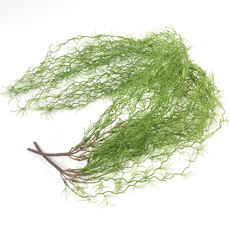 Simulation flower dragon shall be straw long flat grass emulation plant grass wedding decoration simulation plant wall lighting decoration false flowers